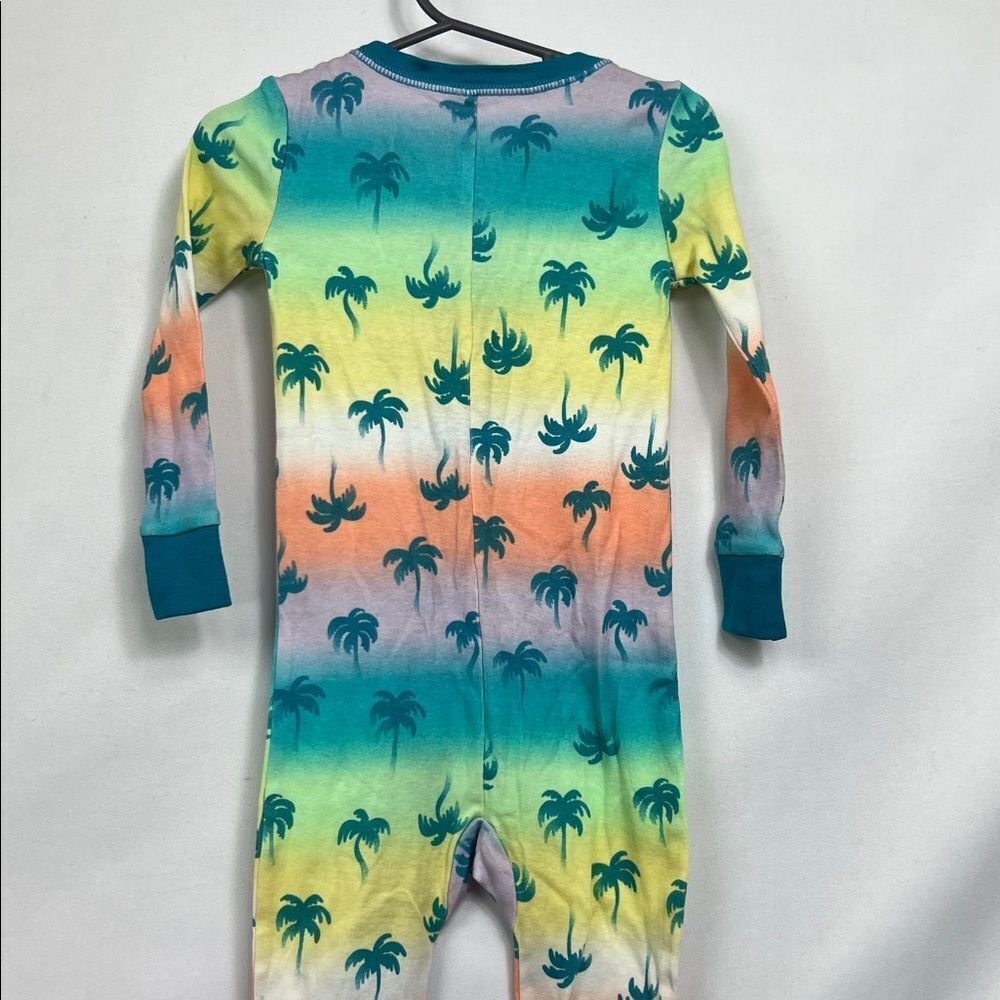Cat & Jack palm tree one piece cotton Pajamas zip up size 24 months New - Picture 8 of 12